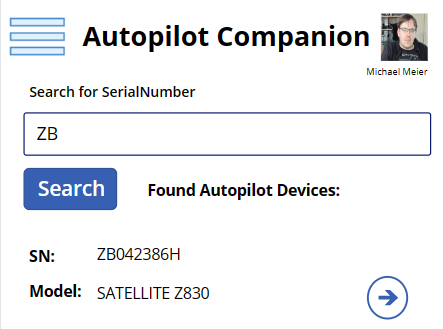 Update: Autopilot Companion based on Power Apps