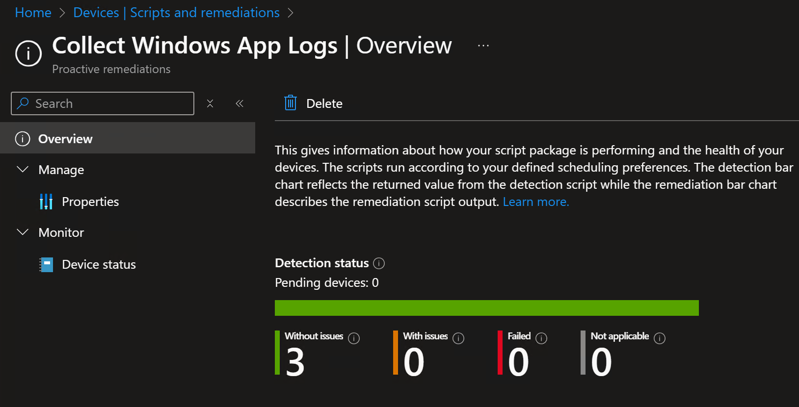 Collect local logfiles using an Azure Storage Account and Remediations in Intune