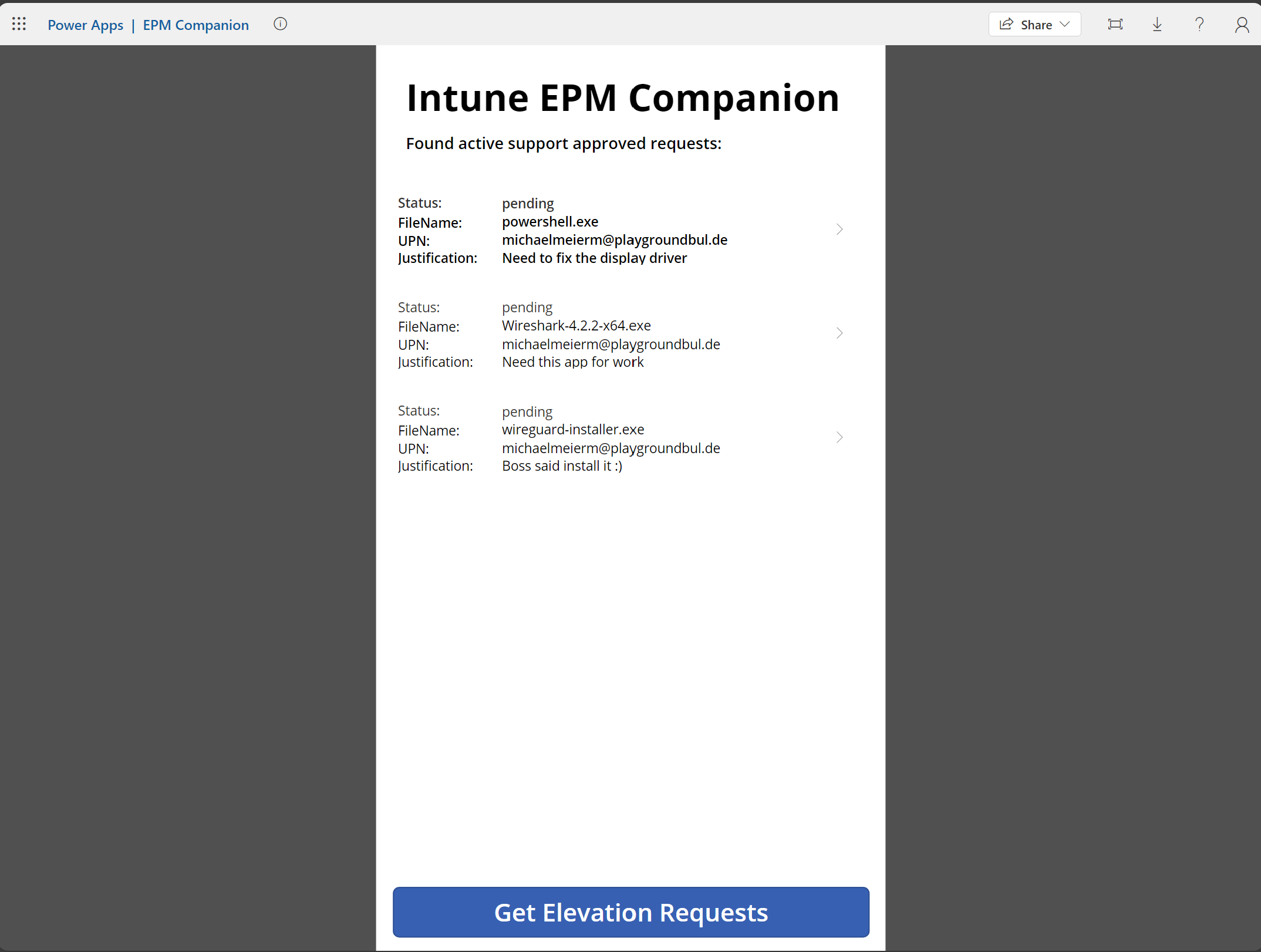 Intune Endpoint Privilege Management Companion